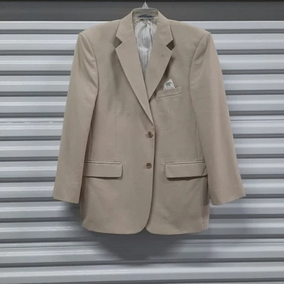 Abrigo Deportivo Stafford Traje Blazer Hombre Talla 42R Beige Chaqueta Pañuelo  Foto 1 de 4