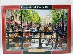 Castorland Puzzle 1000-Piece Amsterdam Landscape Made in Poland - Picture 1 of 10