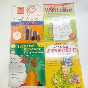 4 Homeschool Lesen Mathe Naturwissenschaften 5-8. Klasse Schule Arbeit Bücher - Bild 1 von 8