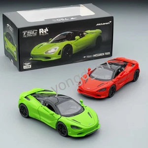 TSC 1:43 McLaren 750S Orange/Grün Motorsport Modell Druckgussmetall Sammlung - Picture 1 of 12