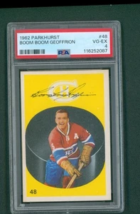 1962 Parkhurst Hockey Card - #48 Boom Boom Geoffrion, PSA 4 VG/EX - Picture 1 of 2