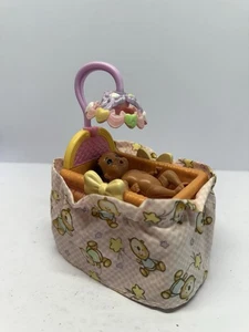 Fisher price Loving Family Bassinet doll house furniture accessories + baby doll - Picture 1 of 10