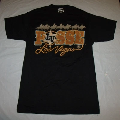 Las Vegas Posse 1994 CFL Canadian Football League Black Medium T Shirt - Image 1 of 4