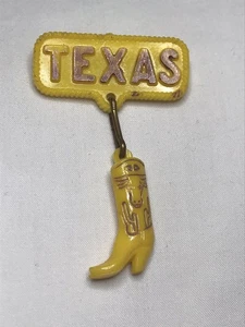 RARE Vintage University Of Texas UT Austin College Pin ~ Cowboystiefel Longhorn - Bild 1 von 9