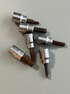 15 pcs 3/8" Drive Allen wrench sockets, various sizes, brands; husky, kobalt - Picture 1 of 13