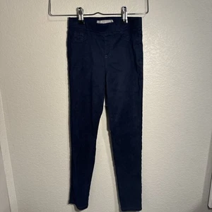 Tractr Size 8 Girls Faux Suede Blue Pants - Picture 1 of 7