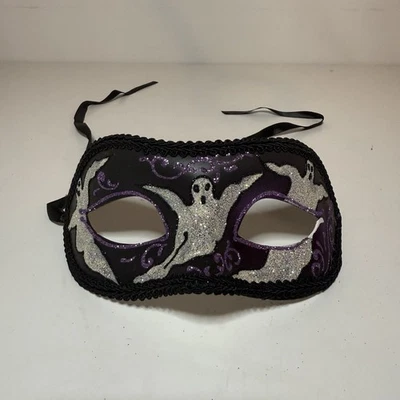 NWT Spiritus Eye Mask Masquerade ball Mask Mardi Gras Venetian Ghost halloween - Image 1 of 4