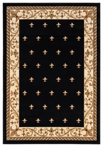 2x3 United Weavers Black Bordered Door Mat 2050 11670 - Aprx 1' 10" x 2' 8" - Picture 1 of 2