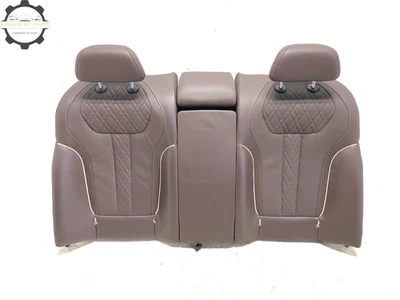 2016-2022 BMW 750i 740i G12 REAR UPPER SEAT BACKREST CUSHION MOCHA NAPPA LEATHER - Image 1 of 4