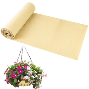 12x120 Inch Fabric Planter Liner Roll Non Woven Plant Felt Liner Roll Beige C... - Picture 1 of 7