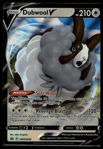 SWSH: Sword & Shield Promo Cards #SWSH049 Dubwool V Promo - Picture 1 of 2