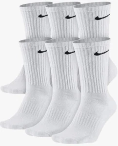 Nike Everyday Cushioned Crew Socks 6-Pack Women’s 4-6 / Youth 3Y-5Y Dri-FIT - Picture 1 of 1