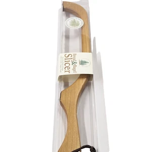 Cuchillo de cocina de madera para rebanar pan y bagel de arce Oregon NUEVO fuera de la madera - Imagen 1 de 13