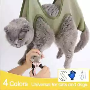 Gato Preparación Uñas Corte Anti Arañazos Mordida Bolsa Fija Baño Recorte - Imagen 1 de 11
