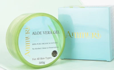 Ammuri Organic  Pure Aloe Vera Gel Cream Moisturiser 300g Full Body Firming X2 - Image 1 of 4