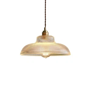 Modern 1 Light Ceiling Hanging Light Clear Glass Pendant Lamp for Dining Room - Picture 1 of 10