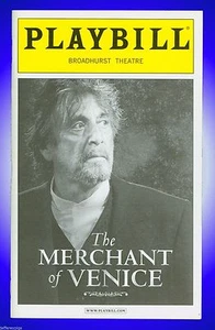 Playbill + The Merchant of Venice + Jesse L. Martin , Al Pacino , David Harbour - Picture 1 of 6
