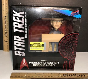 Star Trek TNG Ensign Wesley Crusher Bobble Head EE Exclusive Build A Bridge BBP - Picture 1 of 8