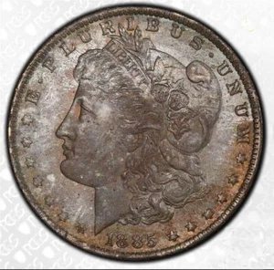 1885-O Morgan Dollar NGC 63 Brilliant Luster, Frost and Handsome Toning - Picture 1 of 7