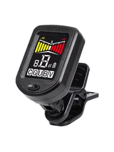 Electronic Clip-On Digital Guitar Tuner Colorful LCD Screen for Violin Bass Ukul - Picture 1 of 12