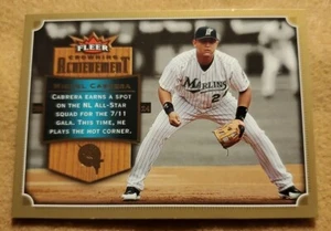 Miguel Cabrera 2007 Fleer Crowning Achievement #CA-MC Florida Marlins - Foto 1 di 2