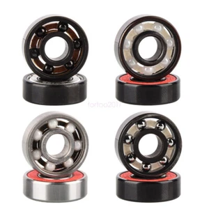 8 x Premium Ceramic Skateboard Bearings High Speed Double Shielded 608RS ABEC-11 - Picture 1 of 9
