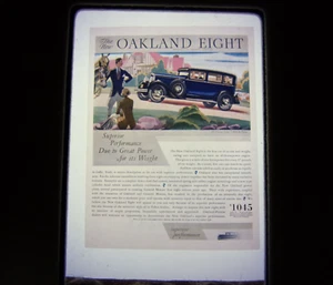 GM Oakland Eight VTG 35MM Slide Car Advertising Automobilia - Picture 1 of 3