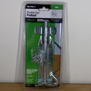 Bremick Double Eye Padbolt 200mm Zinc Coated, GHPBDEZ200C, 2 Pack - Picture 1 of 5