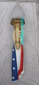Wandfackel Fackel Wandleuchte Hand Wandlampe Lampe Figur Möbel Licht USA  24L - Bild 1 von 3