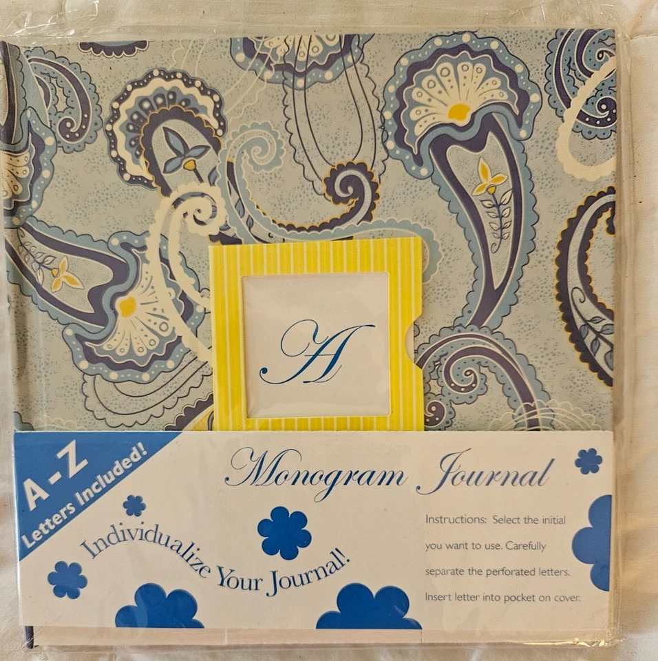 Blue Monogram Journal Individualize Your Journal A-Z Letters Included - Image 1 of 4