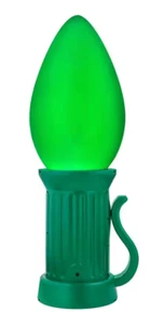 Home Accents 3 ft Battery Operated LED Jumbo Green Bulb Yard Decoration SHIP NOW - Picture 1 of 2