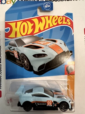 Hot Wheels Aston Martin Vantage GTE Azul #98 - 2023 HW Turbo - Gulf Foto 1 de 3