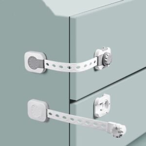 6 Pack Cabinet Locks Child Safety Latches Baby Proof Lock Drawer Door Gift