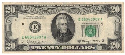 United States 20 Dollars 1963A VF Federal Reserve E-A - Image 1 of 2