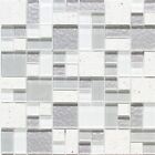 Glasmosaik wei/grau mix Kche WC Wand Bad Fliesenspiegel WB88-K990 |1 Matte