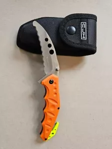 Cuchillo de bolsillo HERBERTZ cuchillo de rescate con funda naranja 44018 cuchillo CJH - Imagen 1 de 9