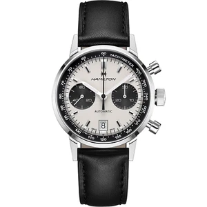 *BRAND NEW* HAMILTON Intra-Matic Auto Chrono White Dial Men's Watch H38416711 - Picture 1 of 5