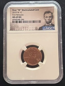 2019 W 1C LINCOLN CENT UNCIRCULATED NGC MS69 RD FIRST Releases - Picture 1 of 2