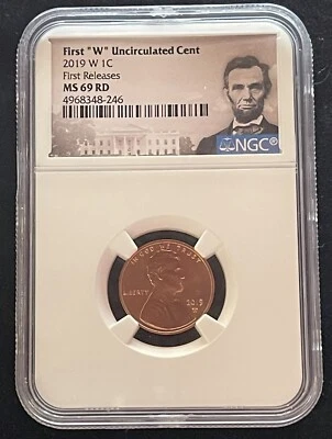 2019 W 1C LINCOLN CENT UNCIRCULATED NGC MS69 RD FIRST Releases - Image 1 of 2