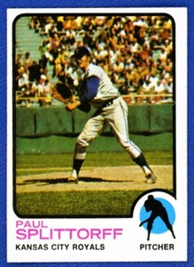 1973 Topps Set Break # 48 Paul Splittorff Kansas City Royals EXMT-NRMT