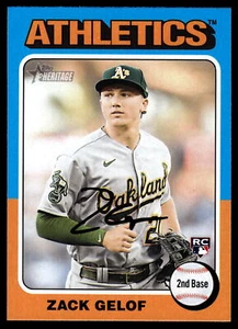 2024 Topps Heritage #346 Zack Gelof Rookie Oakland Athletics - Picture 1 of 2