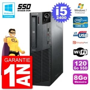 PC Lenovo ThinkCentre M82 SFF i5-2400 RAM 8Go SSD 120Go Dvd-Brenner Wifi W7 - Bild 1 von 1