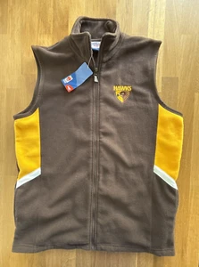 Hawthorn Hawks Fc AFL Supporters Vest Zip Up Men’s Small New W Tags  - Bild 1 von 8