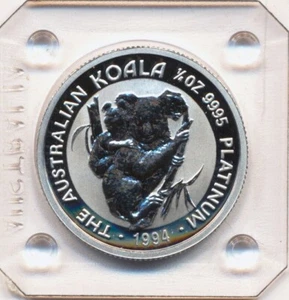 1/4 oz 25$ Australien Platinmünze Koala 1994 in Originalkapsel BU, Ko0468 - Picture 1 of 2