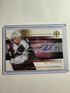 K152,381 - 2005-06 Ultimate Collection Ultimate Auto #USMH Milan Hejduk