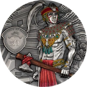 MAYANS Lost Civilizations 2 Oz Silver Coin $10 Palau 2023 - Picture 1 of 6