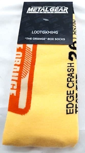 Metal Gear Solid "The Orange" Box Socks LC Exclusive for Shoe Size 6-12 - Picture 1 of 4