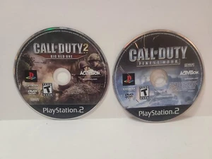 Lote Call of Duty: Finest Hour y Big Red One (PlayStation 2) disco PS2 solo probado - Imagen 1 de 2