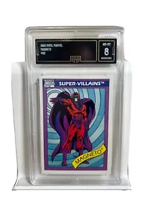 1990 Marvel Super Heroes Trading Card Series 1 Impel - Magneto #63 NM+ - Picture 1 of 2