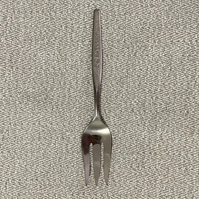 Gorham vintage MCM Flower Song stainless steel meat serving fork 8 3/4" EUC - Image 1 of 4